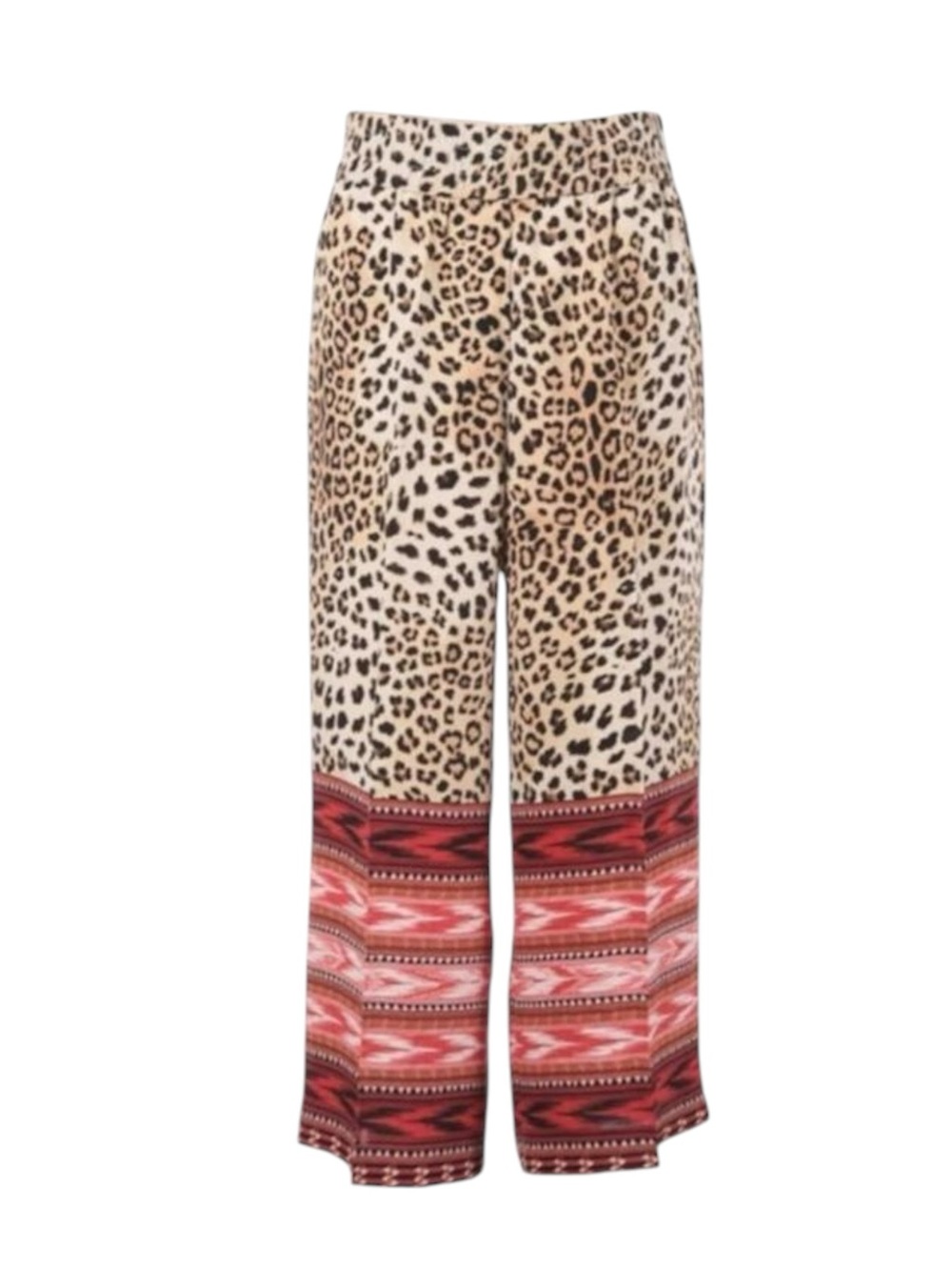 new Kobi Halperin 𑁍 Silk Leopard Print Wide Leg Pant 𑁍 Hibiscus Contrast 𑁍 M - Picture 6 of 16